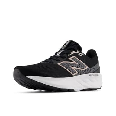 New Balance Women's Fresh Foam 520 V9 Running Shoe, Black/Castlerock/Metallic Rose, 5.5 XW
