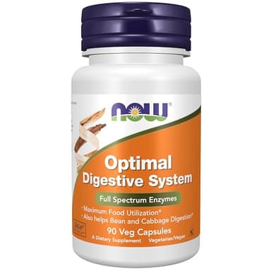 NOW Foods Supplements, Optimal Digestive System, Full Spectrum Enzymes, 90 Veg Capsules