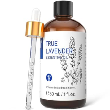 HIQILI Lavender Essential Oil for Diffuser, Aromatherapy & Air Freshening, Ideal for Relaxing Tense Mood, Eliminating Odor, Creating Peaceful Atmosphere for Sleep, Bath & Work —30ml / 1.01 fl oz