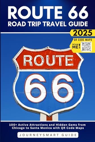 Route 66 Updated Travel Guide: 100+ Active Attractions and Hidden Gems from Chicago to Santa Monica with QR Code Maps (Gray Edition) (Route 66 Travel Book)