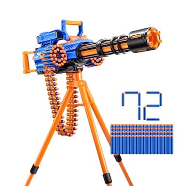 X-Shot Insanity Motorized Rage Fire by ZURU 72 Darts, Air Pocket Technology Darts, Dart Storage, Blasting Power, Auto Feeding Belt, Tripod & Scope, Outdoor Toy for Boys, Girls, Teens, Adults