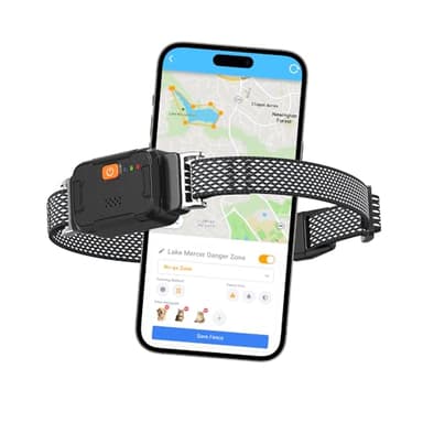 Tilatumo Smart GPS Pet Tracker for Dogs, LTE Real-Time Tracking Collar, No Distance Limit Activity Monitor, IPX7 Waterproof, Virtual Fence & Escape Alerts, 5-Day Battery Life, 1 Year Free Subscription