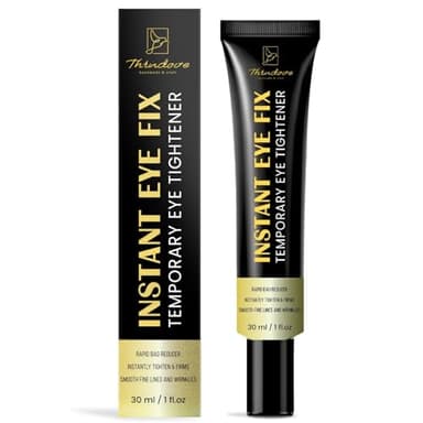 Temporary Instant Eye Tightener Cream – Visibly Reduces Puffiness, Under-Eye Bags, Wrinkles & Fine Lines in 2 Minutes, Firms, Lifts & Smooths Eye & Face Area, Anti-Aging Formula for Women and Men, 1oz