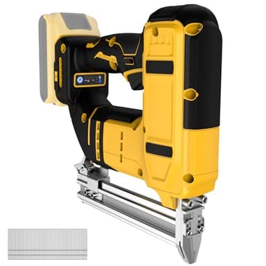 18 Gauge Cordless Brad Nailer for Dewalt 20V MAX Battery, Battery Powered Nail Gun with 1000 Nails, Lightweight Electric Nail Gun for Woodworking, DIY, Framing & Home Improvement (No Battery)
