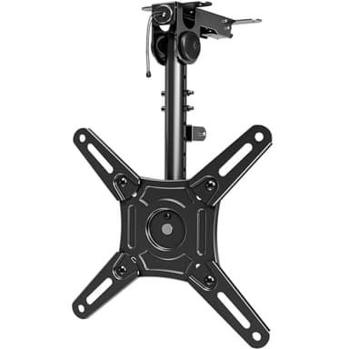 MOUNTUP Flip Down Ceiling TV Mount for 13-40" TVs, Full Motion TV Bracket with Height Adjustment, 360° Swivel & Rotate, Fits Flat & Slanted Ceilings, Max VESA 200x200mm, Up to 22 lbs, MU0049-L