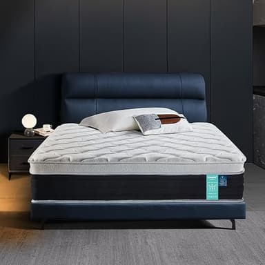 Soxgim Full Mattress 10 inch Full Size Mattress 75"*54"*10" Healthy Material Soft Comfortable Breathable Four-Sided Reinforcement Quiet Easy to Clean Vacuum Packed Full