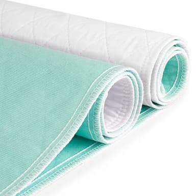 CoolShields Waterproof Bed Pads Incontinence Washable Reusable Bedwetting Mattress Protector Pad for Kids, Adults, Elderly, and Pets 34'' x 52'' (1 Pack)