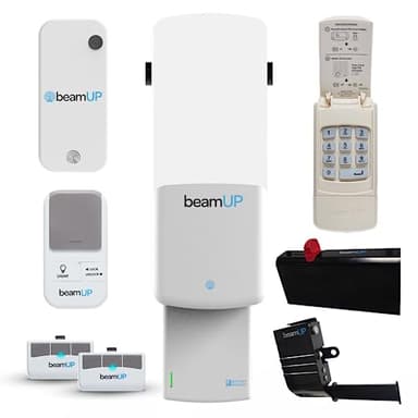 Thunderbolt BU950V3 Jackshaft Smart Garage Door Opener, Motion-Activated 1500-Lumen Light Bulb, Smart Garage Control, Wall Mounted, Alexa Compatible, (2) 3-Button Remote Controls
