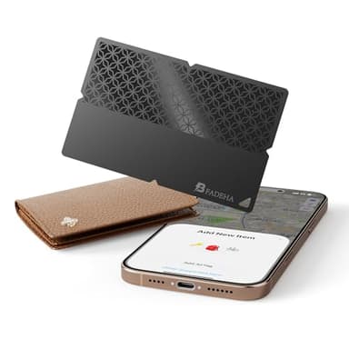 2026 Apple MFi Certified Wallet Tracker Smart Card for Find My iPhone Ultra Thin Air Tracker Tag for Travel, 5 Years+ Staying Power, IP69 Waterproof, Key Finder & Item Locator for Keys, Bags, Passport