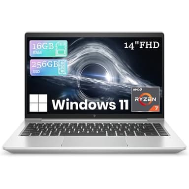 HP EliteBook 645 G9 Laptop Computer Windows 11 PC, AMD Ryzen 7 PRO 5875U, 16GB RAM, 256GB SSD, 14in FHD 1920x1080, HDMI, Ryzen Ryzen Notebook (Renewed)