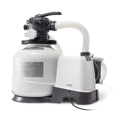 INTEX 2,800 GPH Krystal Clear Sand Filter Pump for Above Ground Pools, Swimming Pool Pump with Automatic Timer - Improved Circulation, Filtration, & Clarity