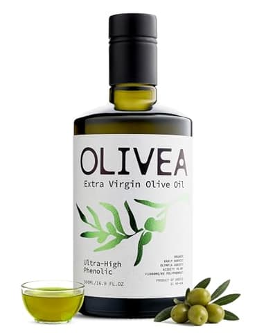 OLIVEA - Ultra High Phenolic Olive Oil – 1000+ mg/kg Polyphenols | 2025 Early Harvest | Organic EVOO from Greece | Cold-Pressed Olympia | Rich in Hydroxytyrosol for Heart, Brain & Longevity | 500ml (16.9 oz)