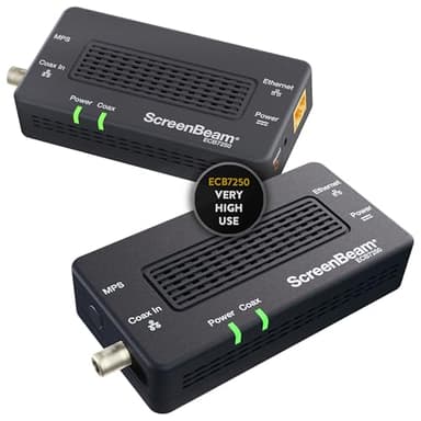 ScreenBeam Bonded MoCA 2.5 Network Adapter for Highest Speed Internet, Ethernet Over Coax - Starter Kit (Model: ECB7250K02)