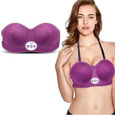 Jrcfnss Breast Enlargement Massager, Electric Enhancer Bra with Heating Chest Massage for Bust Developer Care Boobs Enlarge & Growth