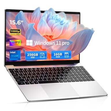2026 Windows 11 Pro Traditional Laptop Computer, 16GB RAM 256GB SSD for Business Office Student School College, 15.6" FHD IPS Display, Lightweight Portable with Office 365, 4H Battery, 3.5 lbs