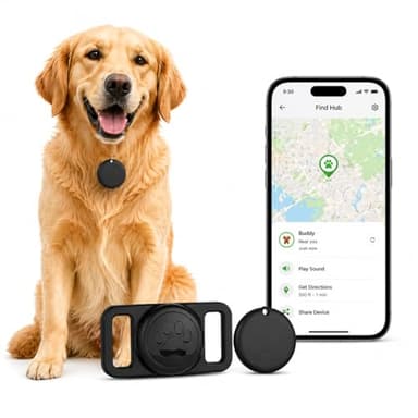 GPS Collar for Dogs,Pet Tracker (Android Only) Smart tag,Waterproof Compatible with Google Find My,No Monthly Fee,Advanced Tracking Solution Smart Collar for Pet Safety Ideal Small Large Dogs
