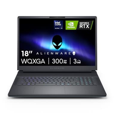 Alienware 18 Area-51 Gaming Laptop AA18250-18-inch QHD+ 300Hz 3ms Display, Intel Core Ultra 9-275HX, 32GB DDR5 RAM, 1TB SSD, NVIDIA GeForce RTX 5070, Windows 11 Home, Onsite Service - Liquid Teal