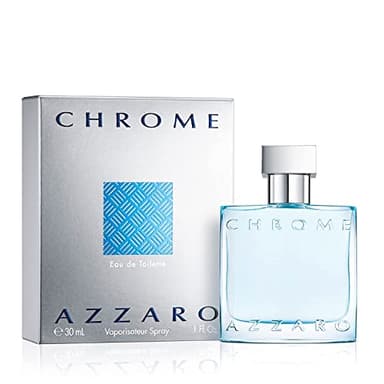 Azzaro Chrome Eau de Toilette — Mens Cologne — Citrus, Aquatic & Woody Fragrance, 1.0 Fl Oz