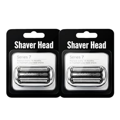 73S Series 7 Replacement Shaver Head for Braun S7 360 Flex Compatible, Replacement Blades for Braun Series 7 7020s 7025s 7027cc 7071cc 7075cc 7085cc (2PCS)