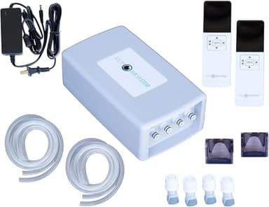 Replacement Wireless Air Bed Pump (4 Valve) Compatible with Select Comfort or Sleep Number Mattresses. 4 Hoses Included. Lifetime Support. (with Hoses)