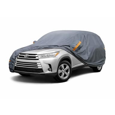 Coverlex All-Weather Toyota Highlander Car Cover - Waterproof Heavy Duty SUV Cover, Custom Fit for 2014-2026 Toyota Highlander LE, XLE, XSE, Limited, Platinum, Hybrid