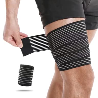 Blaunia Thigh Compression Garment Bandage Brace Wrap Suitable for Men and Women, Knee Lower Leg Calf Support Band, Thigh Pain Relief