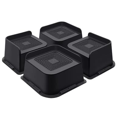 ANNKUT Bed Risers 3 Inch Heavy Duty, Furniture Risers for Bed Desk Table Sofa Couch,Oversized Bed Lifts Risers,Support up to 5000 Lbs(4 Pack Black)