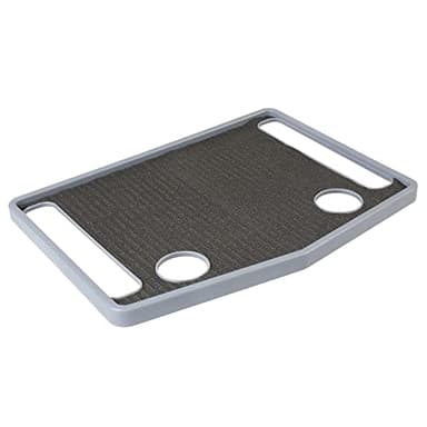 Support Plus Walker Tray Table - Mobility Table for Walker with Non-Slip Mat, Accessories, and Cup Holder (21"x16") - Gray
