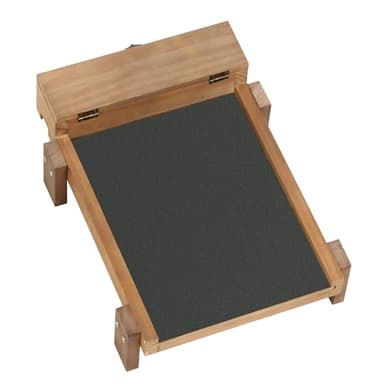 Dog Nail Scratch Board with Treat Drawer - Dog Scratch Pad for Nails - Durable Wooden Nail Filing Board for Stress-Free Grooming, Includes 3 Replacement Sandpaper Sheets