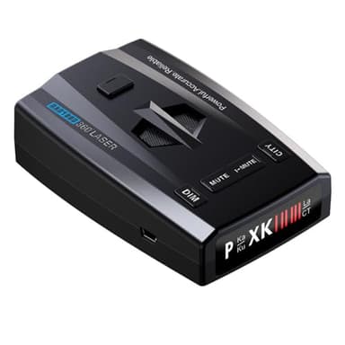 RAD1000 Laser/Radar Detector for Cars with Suction Cup Mount - X/K/Ka/KU/ST/CT Band & Laser Detection, Long Range Detection, Led Display, Mute Memory, VG-2 Immune, Multi-Mode, Ideal Gifts for Cars