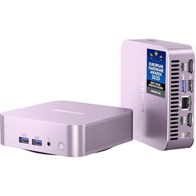 GEEKOM A6 Mini PC Aurora Edition for Home Office & Coding, AMD Ryzen 7 6800H, 16GB DDR5 RAM 1TB PCIe 4.0 NVMe SSD, Radeon 680M Aluminum Windows 11 Pro Desktop Computer, Support USB4/8K UHD/SD Slot
