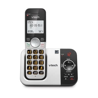 VTech VG232 DECT 6.0 Cordless Phone with Answering Machine, 1 Handset – Large Backlit Display, Big Buttons, Full-Duplex Speakerphone, Caller ID