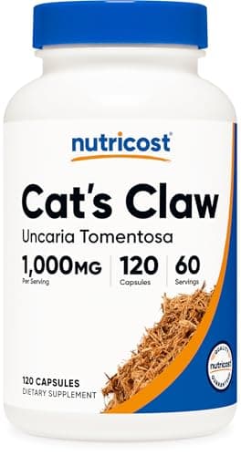 Nutricost Cat's Claw 1000mg, 120 Capsules - Vegetarian Caps, Non-GMO and Gluten Free, 60 Servings
