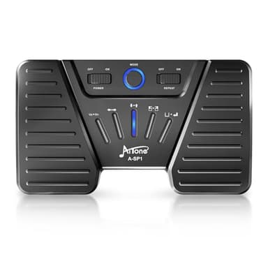 AITONE Wireless Page Turner Bluetooth Foot Pedal Music Page Turner for iPad Tablets Android ios Phones Piano Keyboard Compatible with Various Music App (A-SP1)