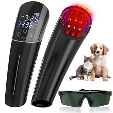 Red Light Therapy for Dogs, 410nm, 660nm & 850nm Handheld Infrared Red Light Therapy Device for Dog Arthritis Pain Relief, for Joint Pain and Reduce Inflammation, Infrared Light Therapy for Your Pets