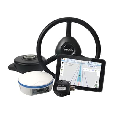 JY305 Plus Tractor GPS, Auto Steer System 2.5cm Accuracy by SMA26 RTK Base or CORS, AB Line in Straight, Curve, U-Turn Mode for Planting Spraying Harvesting (Recommend to Buy Bundles with Pro Base)