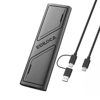 Ediloca EP1000 External Hard Drive 1TB,Portable Ssd,External Solid State Drives Up to 1000MB/s Read, Storage Expansion, Compatible w/USB-C Smartphones, PC, Mac, Tablets, Sleek & Sturdy Design