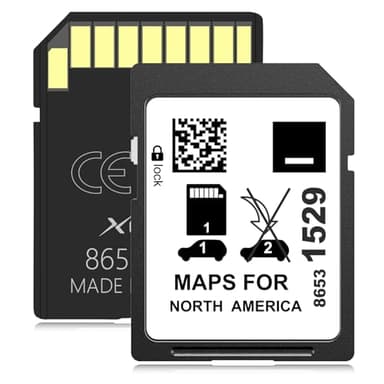 XGEEK 2026 Navigation SD Card Map Update, All-New Upgraded 8653 1529 Compatible with GM Chevrolet, Cadillac, and Buick. Includes Maps for The USA, Canada, and Mexico