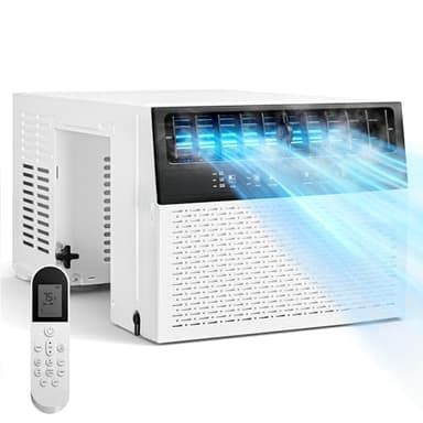 Tehanld 12,000 BTU U-Shaped Window Air Conditioner,550 Sq.Ft Cooling Capacity, Ultra Quiet Operation, Open Window Flexibility with full view, Energy Saving,Remote Control