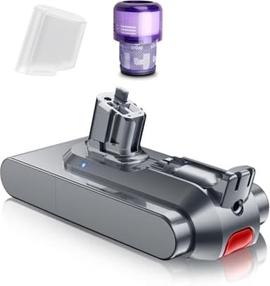Bonacell 10000mAh V11 Battery Replacement for Dyson Button Click in Installation Style V11/Extra/Absolute/Animal/Torque Drive/Outsize/V15/SV15/SV22 25.2V Cordless Vacuum Battery