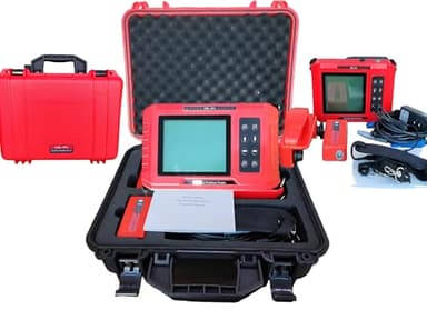 VTSYIQI Concrete Rebar Locator Scanner Grid Scan Concrete Reinforcement Detector with Protective Layer Thickness 6mm-90mm 7mm-200mm Steel Bar Diameter Ф6mm-Ф50mm for Rebar Locating Diameter Space Test
