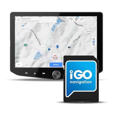 Stinger iGO Offline GPS Navigation MicroSD Card for HEIGH10+, HORIZON10, HORIZON12 Infotainment Car Radios, Pre-Loaded 3D Off-Roading Maps, Detailed Landmarks, Traffic Solutions (SE-P24)
