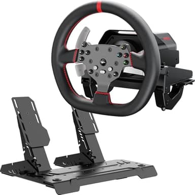 PXN V10 Ultra Direct Drive Racing Wheel for PC, PS4 & Xbox – 3.2Nm Force Feedback Gaming Steering Wheel with 4 Paddle Shifters & Hall-Effect 2-Pedal Set, APP & PC Software Support for Sim Racing