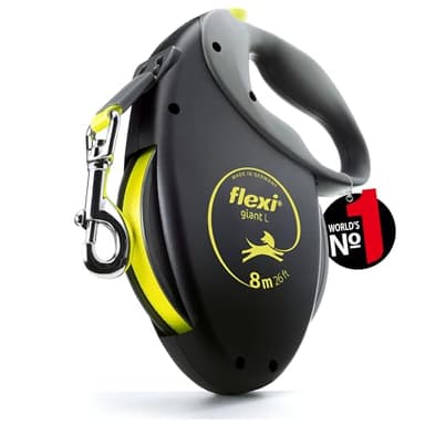 Bogdahn International Flexi Giant Neon Tape Dog Lead (8M) (Large/50kg)