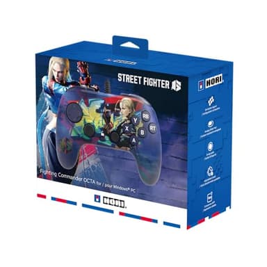 HORI Fighting Commander OCTA (Street Fighter 6 Cammy Edition) for Windows PC - Tournament Grade Wired Fightpad Officially Licensed by Capcom