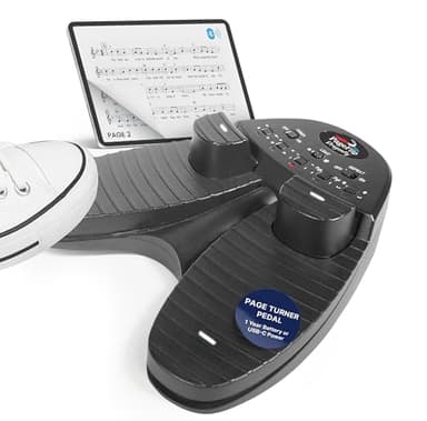 PageFlip Dragonfly Bluetooth Page Turner Pedal – 4-Pedal Silent Foot Pedal for iPad, Android & PC – Hands-Free Sheet Music Control – Works with forScore, OnSong, MobileSheets & 100+ Music Apps