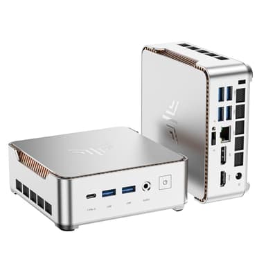 KAMRUI Pinova P2 Mini PC 16GB RAM 512GB SSD, AMD Ryzen 4300U 28W(Beats 10110U/3500U/N95,Up to 3.7GHz) Mini Computers,Triple 4K Display/HDMI+DP+Type-C/WiFi/BT for Home/Business Mini Desktop Computers