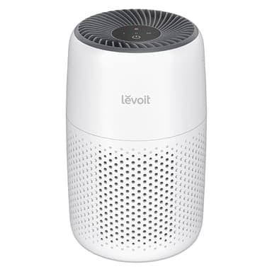 LEVOIT Air Purifiers for Bedroom Home Dorm, AHAM VERIFIDE, 3-in-1 Filter Cleaner With Aroma Pad, Filters Smoke, Allergens, Pet Dander, Odor, Dust, Office, Desktop, Core Mini-P, White