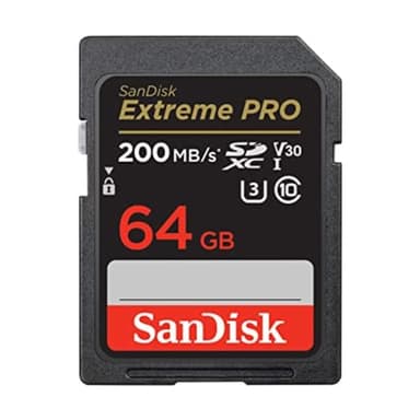 SANDISK 64GB Extreme PRO SDXC UHS-I Memory Card - C10, U3, V30, 4K UHD, SD Card - SDSDXXU-064G-GN4IN
