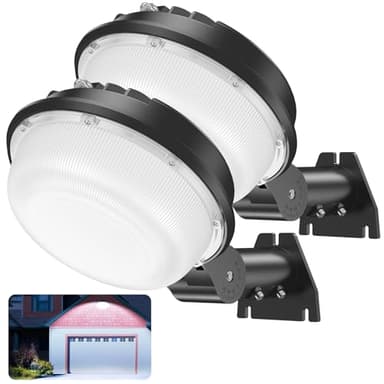 150W LED Barn Light 21000LM Yard Area Light Dusk to Dawn Outdoor Lighting with Photocell 5000K Daylight IP65 Waterproof LED Flood Security Parking Lot Lights for Street Farmhouse Garage, 2 Pack